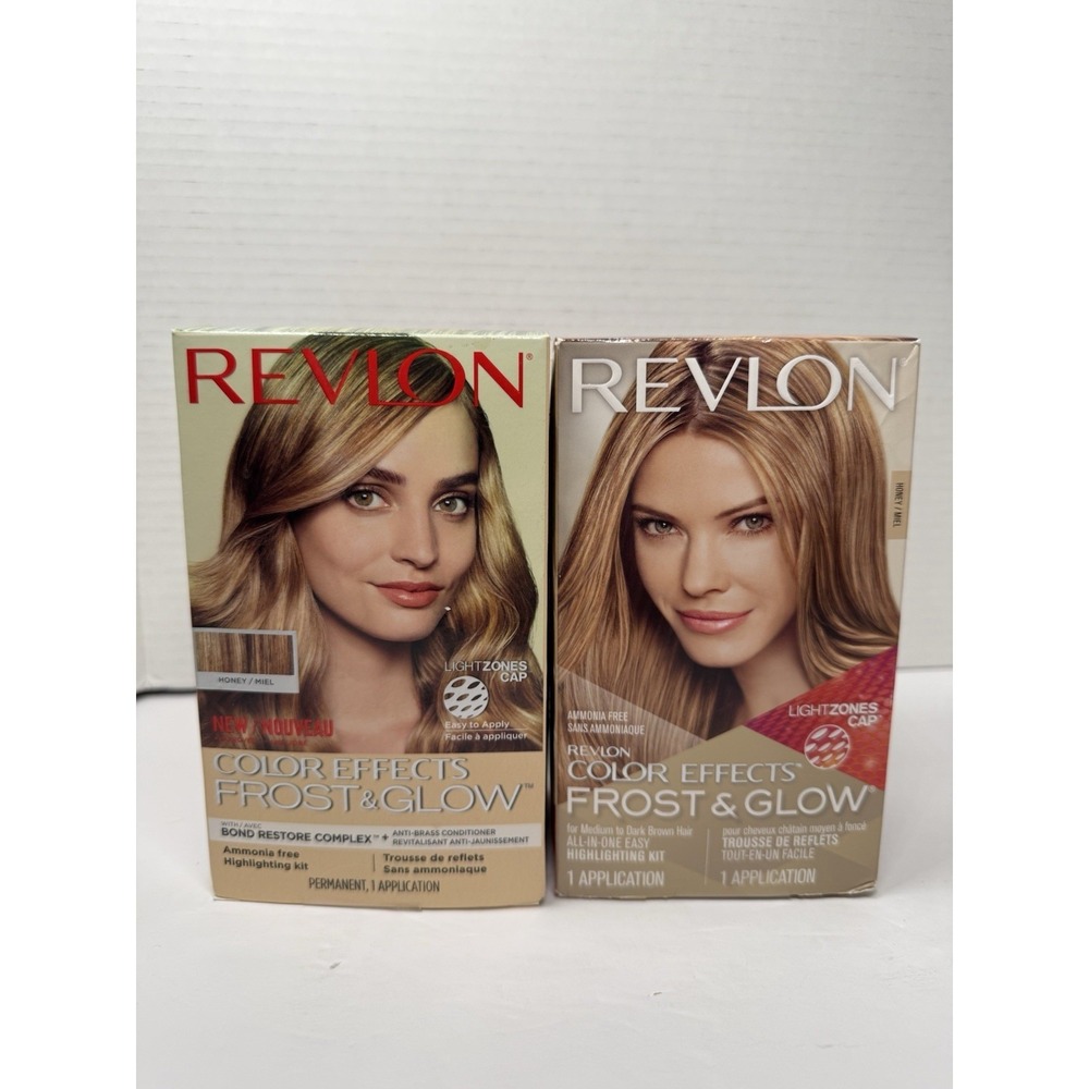 2 Revlon Color Effects Frost & Glow Ammonia Free Permanent Hair Color 30 Honey